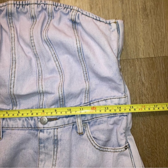 Wild Fable Women’s Tube Cargo Denim Jumpsuit in Lavender | Size Small - Picture 10 of 13